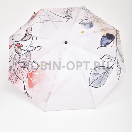 Зонт автомат женский 4 сл., ROBIN 4127, прямая ручка , 21.6"(55см)Х8к, эпонж 210т, 94 см(диаметр), 343 г, 6 расцветка, абстракция фото детальное