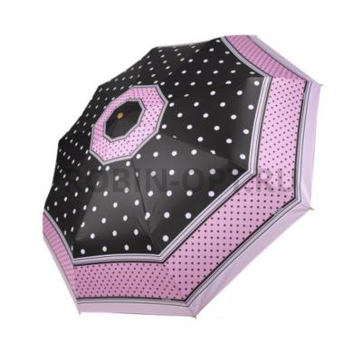 Зонт автомат женский 3 сл., Три слона L3690-C, прямая ручка , 23.6"(60см)Х9к, полиэстер, (диаметр),  г, , горошек фото анонса