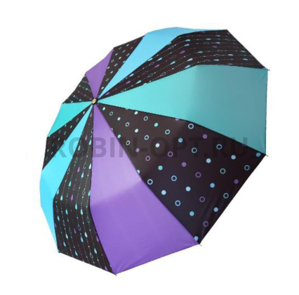 Зонт автомат женский 3 сл., Три слона L3121-D, прямая длинная ручка , 23"(58.5см)Х12к, полиэстер, (диаметр),  г, , фото детальное