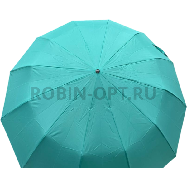 Зонт автомат женский 3 сл., ROBIN 3513, прямая ручка , 25"(63.5см)Х12к, эпонж, 113 см(диаметр), 547 г, 6 рассцветка, однотонный фото детальное
