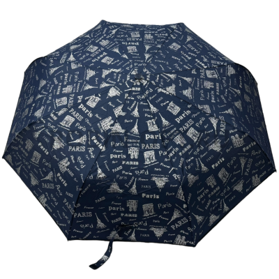 Зонт автомат женский 3 сл., DINIYA 2231, прямая ручка , 23"(58.5см)Х8к, полиэстер, (диаметр),  г, , нарисованный город фото анонса