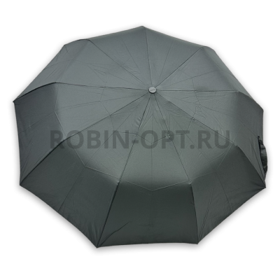 Зонт полуавтомат мужской 3 сл., ROBIN 205, ручка полкрюк, 23"(58.5см)Х9к, эпонж, 96 см(диаметр), 500 г, 1 рассцветка, черный фото анонса