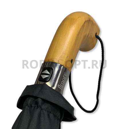 Зонт автомат мужской 2 сл, Amore 680, ручка полкрюк, 27"(68см)Х10к, полиэстер, (диаметр),  г, , черный фото детальное