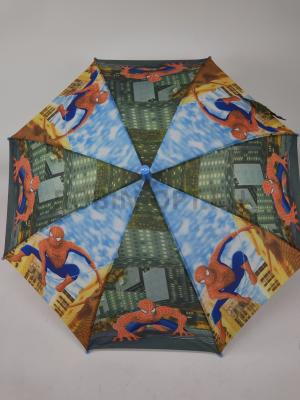 Зонт полуавтомат детский трость, PICCO 085, ручка крюк, 19"(48см)Х8к, полиэстер, (диаметр),  г, , спайдер мэн фото анонса