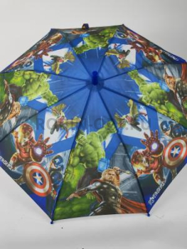 Зонт полуавтомат детский трость, PICCO 074, ручка крюк, 19"(48см)Х8к, полиэстер, (диаметр),  г, , мстители фото анонса