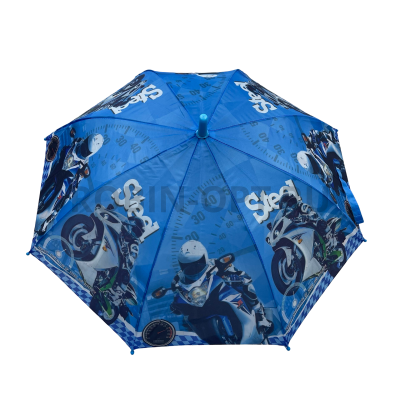 Зонт детский трость Banders 500, полуавтомат, ручка крюк, пластик, 48 см, эпонж, 8 спиц, сталь фото анонса