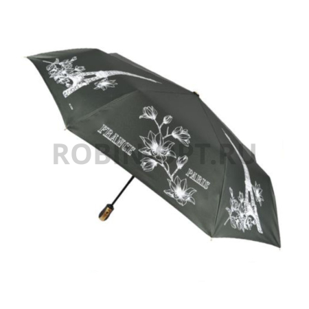 Зонт полный автомат женский 3 сл., Три слона L3897-C, прямая ручка , 23"(58.5см)Х8к, эпонж, (диаметр),  г, , нарисованный город фото детальное