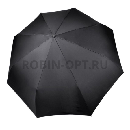 Зонт полный автомат мужской 3 сл., Три слона M7805, прямая ручка , 27.5"(70см)Х8к, полиэстер, (диаметр),  г, , черный фото детальное