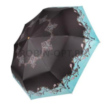 Зонт автомат женский 3 сл., Три слона L3899-B, прямая ручка , 23"(58.5см)Х8к, полиэстер, (диаметр),  г, , узор фото анонса