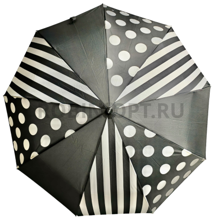 Зонт автомат женский 3 сл., ROBIN 3350, прямая ручка , 23"(58.5см)Х9к, эпонж 210т, 100 см(диаметр), 425 г, 6 рассцветка, секторы фото детальное