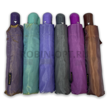 Зонт полуавтомат женский 3 сл., YuzonT 1032, прямая ручка , 23"(58.5см)Х8к, хамелеон, (диаметр),  г, , хамелеон фото анонса