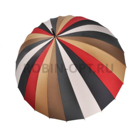 Зонт механический женский трость, Три слона L2240, прямая длинная ручка , 21.6"(55см)Х24к, полиэстер, (диаметр),  г, , разный цвет фото детальное