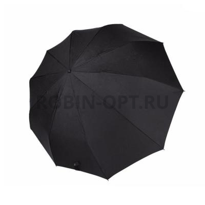 Зонт полный автомат мужской 3 сл., Три слона M8105, прямая ручка , 23"(58.5см)Х10к, полиэстер, (диаметр),  г, , черный фото анонса