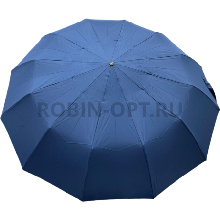 Зонт автомат женский 3 сл., ROBIN 3513, прямая ручка , 25"(63.5см)Х12к, эпонж, 113 см(диаметр), 547 г, 6 рассцветка, однотонный фото детальное