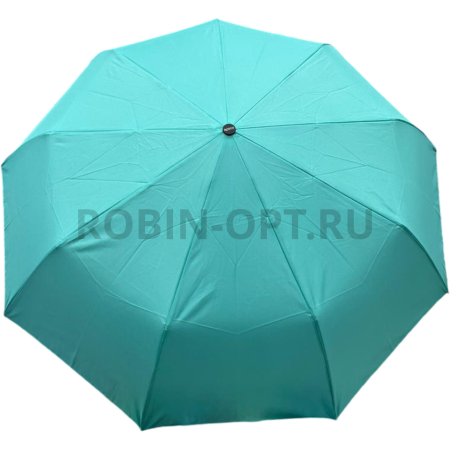 Зонт автомат женский 3 сл., ROBIN 3313, прямая ручка , 23"(58.5см)Х9к, эпонж, 100 см(диаметр), 455 г, , однотонный фото детальное