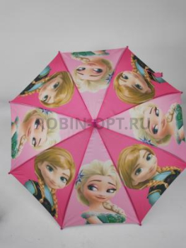 Зонт полуавтомат детский трость, PICCO 079, ручка крюк, 19"(48см)Х8к, полиэстер, (диаметр),  г, , детские рисунки фото анонса