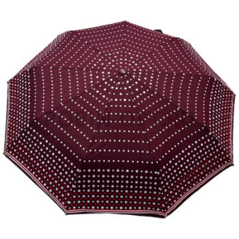 Зонт автомат женский 3 сл., ROBIN 3310, прямая ручка , 23"(58.5см)Х9к, эпонж 210т, 100 см(диаметр), 457 г, 6 рассцветка, горошек фото анонса