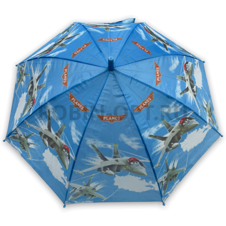 Зонт детский трость DINIYA 2225, полуавтомат, ручка крюк, пластик, 48 см, эпонж, 8 спиц, пластик фото детальное