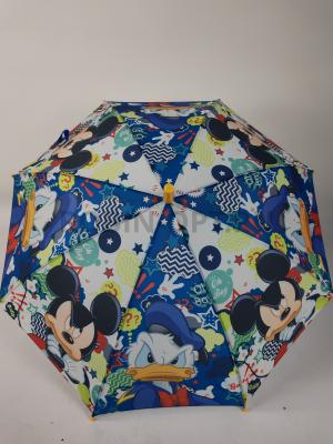 Зонт детский трость PICCO 075, полуавтомат, ручка крюк, пластик, 48 см, полиэстер, 8 спиц, Фибергласс, щенячий патруль фото анонса