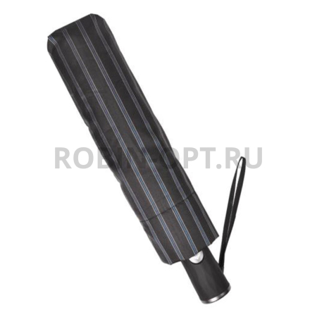 Зонт автомат мужской 3 сл., Три слона M7121, прямая ручка , 27.5"(70см)Х12к, полиэстер, (диаметр),  г, , полоска фото детальное