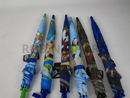 Зонт полуавтомат детский трость, PICCO 072, ручка крюк, 19"(48см)Х8к, полиэстер, (диаметр),  г, , история игрушек фото детальное