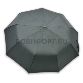 Зонт полуавтомат мужской 3 сл., ROBIN 205, ручка полкрюк, 23"(58.5см)Х9к, эпонж, 96 см(диаметр), 500 г, 1 рассцветка, черный фото анонса