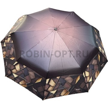 Зонт автомат женский 3 сл., ROBIN 3341, прямая ручка , 23"(58.5см)Х9к, эпонж 210т, 101 см(диаметр), 432 г, 6 рассцветка, абстракци фото детальное