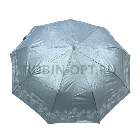 Зонт полуавтомат женский 3 сл., Unipro 2313 (214), прямая ручка , 23"(58.5см)Х9к, сатин, (диаметр),  г, , перламутр фото детальное