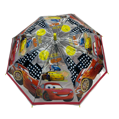 Зонт универсальный трость без бренда Детский зонты, полуавтомат, ручка крюк, пластик, 48 см, 6 спиц, сталь, разные фото детальное