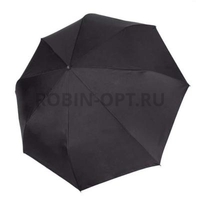 Зонт полный автомат мужской 3 сл., Три слона M8850, ручка крюк, 23"(58.5см)Х8к, полиэстер, (диаметр),  г, , черный фото анонса