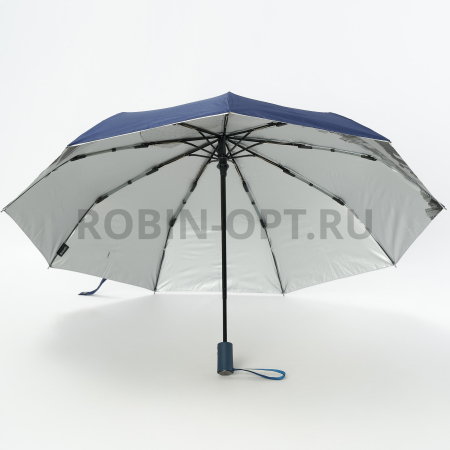 Зонт автомат женский 3 сл., ROBIN 3307, прямая ручка , 23"(58.5см)Х9к, эпонж, 100 см(диаметр), 512 г, 6 рассцветка, серый город фото детальное