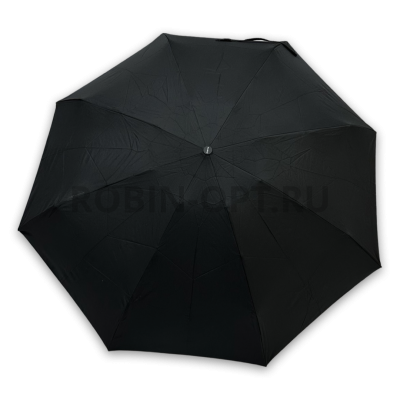 Зонт автомат универсальный 4 сл., DINIYA 2760, прямая ручка , 21.6"(55см)Х8к, эпонж, (диаметр),  г, , черный фото анонса