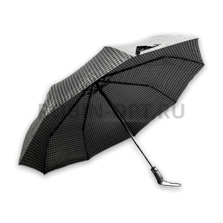 Зонт автомат мужской 3 сл., ROBIN 804, прямая длинная ручка , 27"(68см)Х9к, полиэстер, 118 см(диаметр), 578 г, 6 рассцветка, клетк фото детальное