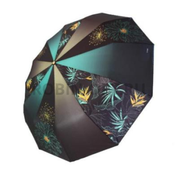 Зонт автомат женский 3 сл., Три слона L3121-C, прямая длинная ручка , 23"(58.5см)Х12к, полиэстер, (диаметр),  г, , фото анонса