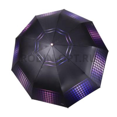 Зонт автомат женский 3 сл., Три слона L3992-B, прямая ручка , 23"(58.5см)Х9к, полиэстер, (диаметр),  г, , фото анонса