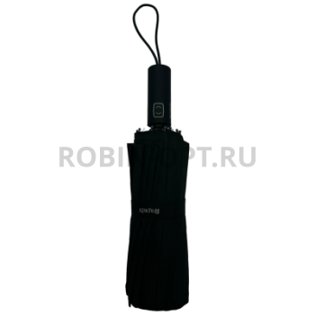 Зонт автомат мужской 3 сл., ROBIN 415, прямая ручка , 23"(58.5см)Х16к, эпонж 210т, 104 см(диаметр), 584 г, 1 рассцветка, черный фото анонса