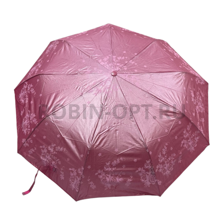 Зонт полуавтомат женский 3 сл., Unipro 2313 (214), прямая ручка , 23"(58.5см)Х9к, сатин, (диаметр),  г, , перламутр фото детальное