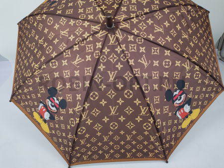 Зонт детский трость PICCO 087, полуавтомат, ручка крюк, пластик, 53 см, полиэстер, 8 спиц, Фибергласс, микки маус фото детальное