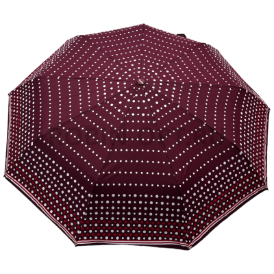 Зонт автомат женский 3 сл., ROBIN 3310, прямая ручка , 23"(58.5см)Х9к, эпонж 210т, 100 см(диаметр), 457 г, 6 рассцветка, горошек фото анонса