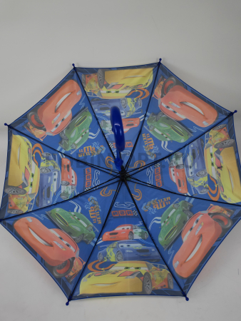 Зонт полуавтомат детский трость, PICCO 083, ручка крюк, 19"(48см)Х8к, полиэстер, (диаметр),  г, , тачки фото детальное