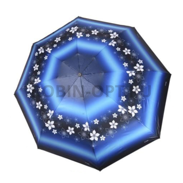 Зонт автомат женский 4 сл., Три слона L4801-B, прямая ручка , 20.8"(53см)Х8к, полиэстер, 98(диаметр), 329 г, 5 рассцветка, цветы фото детальное