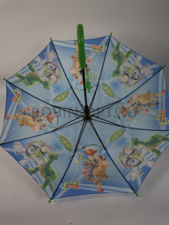 Зонт полуавтомат детский трость, PICCO 072, ручка крюк, 19"(48см)Х8к, полиэстер, (диаметр),  г, , история игрушек фото детальное