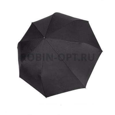 Зонт полный автомат мужской 3 сл., Три слона M5500, ручка крюк, 21.6"(55см)Х8к, полиэстер, (диаметр),  г, , черный фото анонса