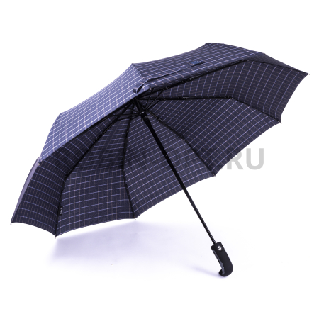 Зонт автомат мужской 3 сл., ROBIN 806, ручка полкрюк, 27"(68см)Х9к, полиэстер, 115 см(диаметр), 609 г, 6 рассцветка, клетка фото детальное