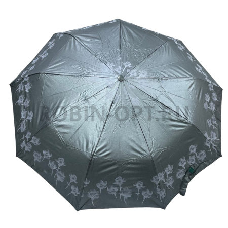 Зонт полуавтомат женский 3 сл., Unipro 2313 (214), прямая ручка , 23"(58.5см)Х9к, сатин, (диаметр),  г, , перламутр фото детальное