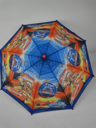 Зонт полуавтомат детский трость, PICCO 083, ручка крюк, 19"(48см)Х8к, полиэстер, (диаметр),  г, , тачки фото детальное