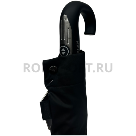 Зонт автомат мужской 3 сл., ROBIN 462, прямая ручка , 23"(58.5см)Х9к, эпонж 260т, 100 см(диаметр), 489 г, 1 расцветка, черный фото детальное