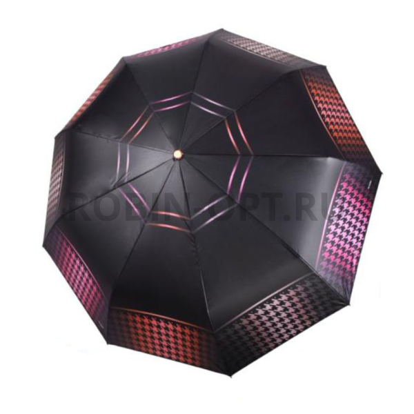 Зонт автомат женский 3 сл., Три слона L3992-B, прямая ручка , 23"(58.5см)Х9к, полиэстер, (диаметр),  г, , фото детальное