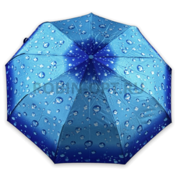 Зонт автомат женский 3 сл., DINIYA 105, прямая ручка , 23"(58.5см)Х9к, полиэстер, (диаметр),  г, , капля фото анонса