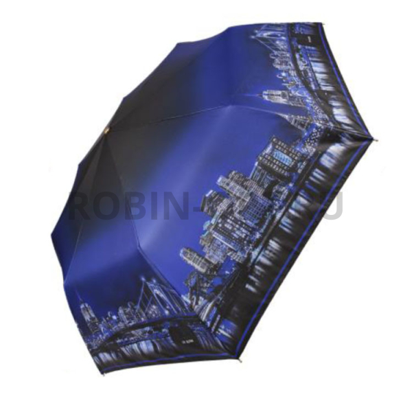 Зонт автомат женский 3 сл., Три слона L3805-C, прямая ручка , 23"(58.5см)Х8к, полиэстер, (диаметр),  г, , город фото детальное